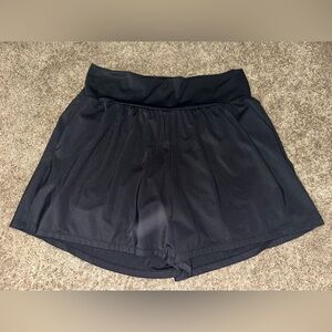 HALARA Black Shorts with Stretch Waist